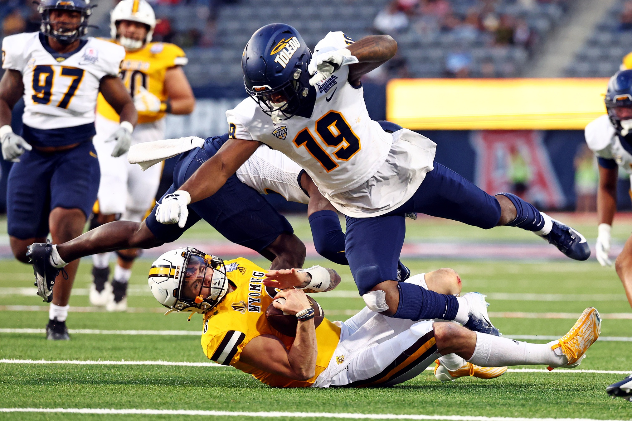 The Las Vegas Raiders could consider Toledo linebacker Dallas Gant in the 2024 NFL Draft.